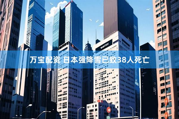 万宝配资 日本强降雪已致38人死亡